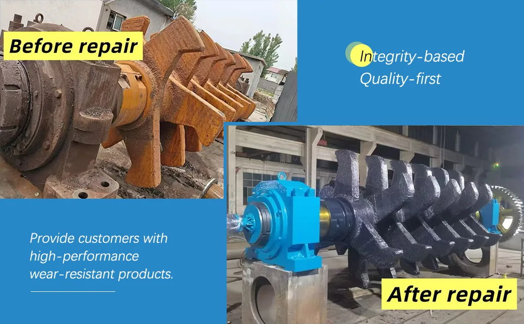 Popravilo enega valja za sintralni stroj